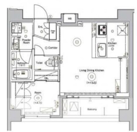 SYFORME UENO Asyl Courtの物件間取画像